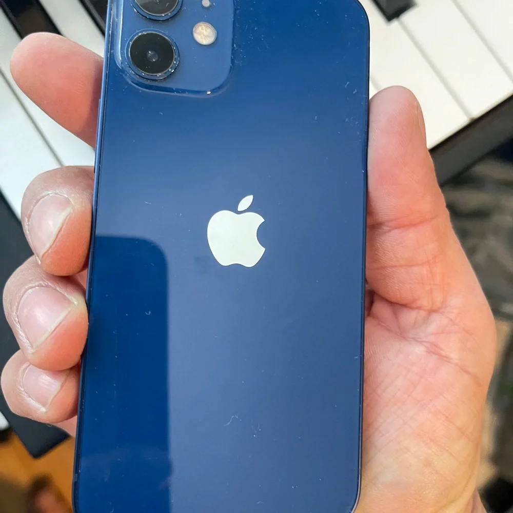 Apple Smartphone in Deep Blue